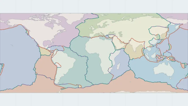 Continental Plate Map: static overview of this map