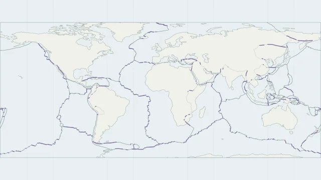 Transform Plate Boundaries Map: static overview of this map