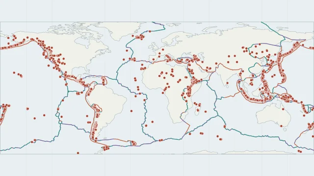 Volcano Map: static overview of this map